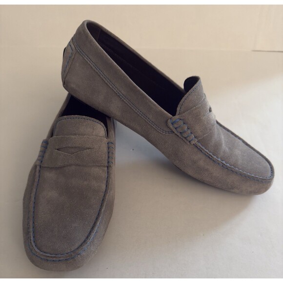 To Boot New York Derrick Driver Mens  Loafers Driver Shoes Grey Suede size 7.5 - Picture 1 of 13